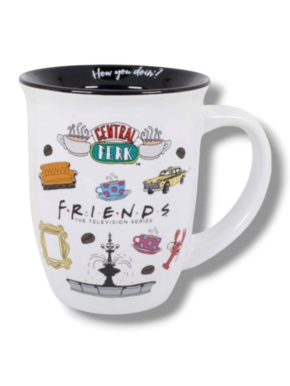 Friends The Television Series Coffee Mug How You Doin Central Perk TV Show New